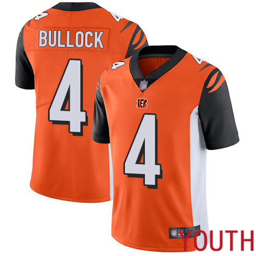 Cincinnati Bengals Limited Orange Youth Randy Bullock Alternate Jersey NFL Footballl #4 Vapor Untouchable